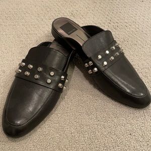 Dolce Vita | Black Studded Mule Flats (8.5)